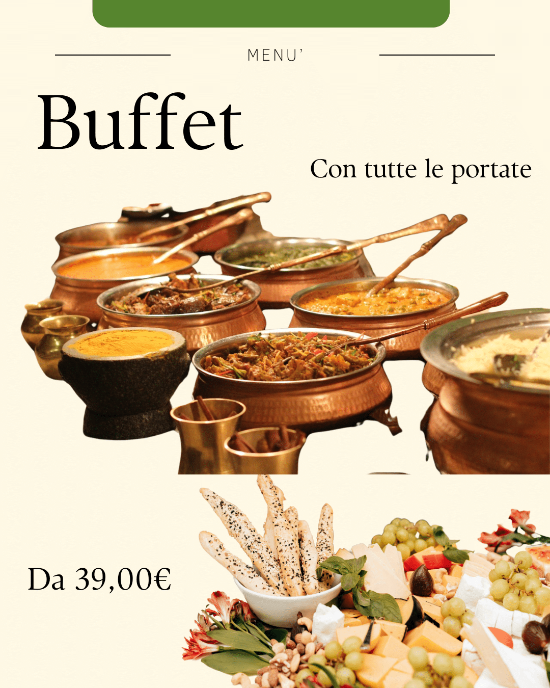 Buffet completo (tutte le portate)